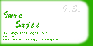 imre sajti business card